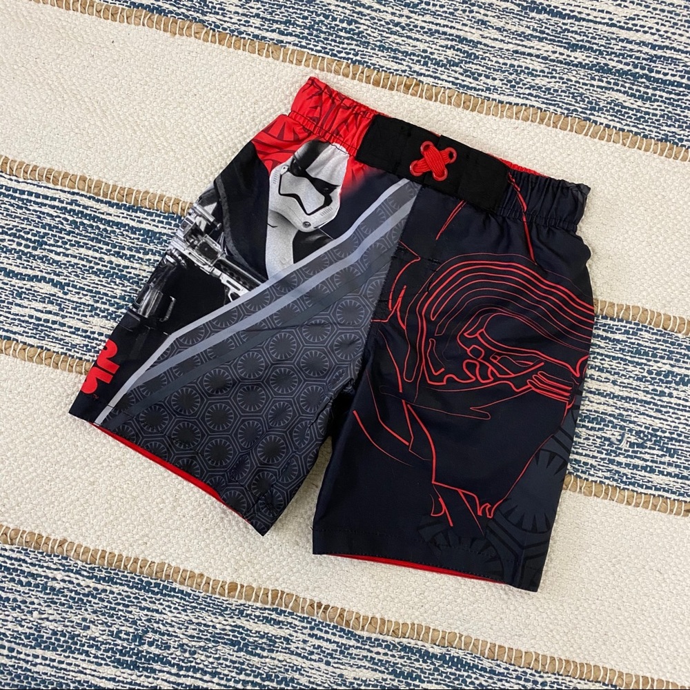 Star Wars Swim Trunks Red Board Shorts Boy’s Kids XS